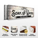 Fresh Soap And Water Family Bathroom Sign