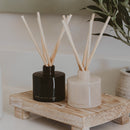 Weekend White Translucent Tinted Glass Jar Reed Diffuser