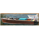 Lake Minocqua Vintage Boat | Wall Art Print on Real Wood