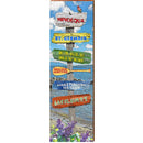 Minocqua Lake Directional | Wall Art Print on Real Wood