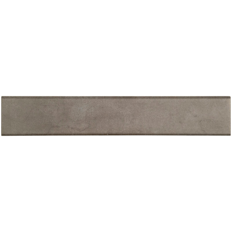 Oxide Iron Bullnose 3"x18" Matte Glazed Porcelain Wall Tile - MSI Collection product shot tile view