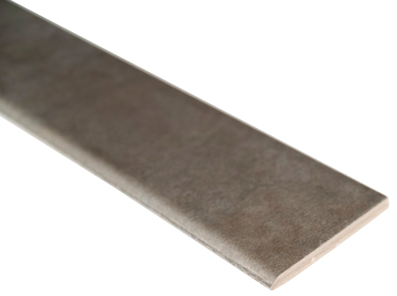 Oxide Iron Bullnose 3"x18" Matte Glazed Porcelain Wall Tile - MSI Collection product shot edge view