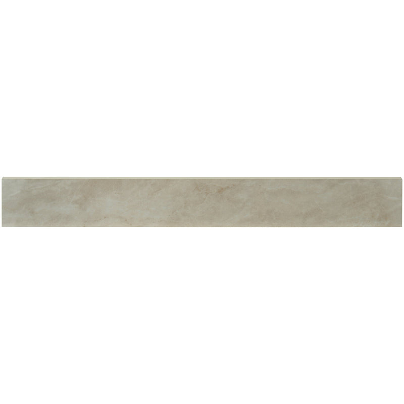 Praia Crema 3"x24" Polished Porcelain Bullnose Wall Tile - MSI Collection product shot tile view