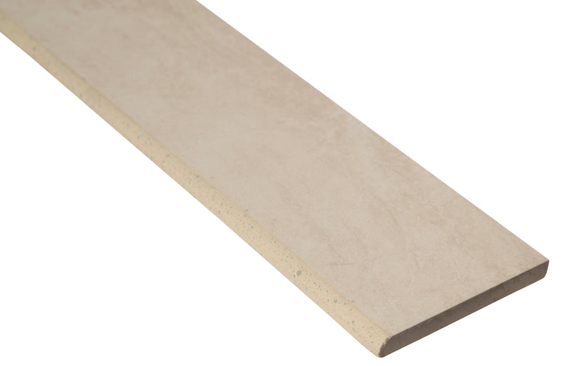 Praia Grey Bullnose 3"x24" Glazed Porcelain Wall Tile - MSI Collection product shot edge view