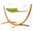 Elipso Outdoor R Padded Avocado - Padded Kingsize Spreader Bar Hammock with FSC® certified Larch Stand