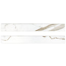 Regallo Calacatta Marbella 3"x24" Bullnose Polished Porcelain  Wall Tile - MSI Collection multi tiles view