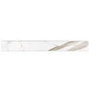 Regallo Calacatta Marbella 3"x24" Bullnose Matte Porcelain Wall Tile - MSI Collection single tile  view