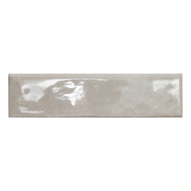 Renzo Sterling Bullnose 3"x12" Glossy Ceramic  Wall Tile - MSI Collection product shot tile view