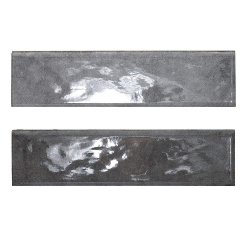 Renzo Storm Bullnose 3"x12" Glossy Ceramic Wall Tile - MSI Collection product shot multi tile view
