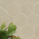 Sande Cream 12"x12" Matte 2" Hexagon Porcelain Mesh-Mounted Mosaic Tile - MSI Collection