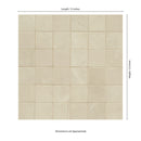 Sande Cream 12"x12" Matte Porcelain Mesh-Mounted Mosaic Tile - MSI Collection