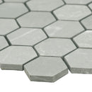 Sande Gray 12"x12" Matte 2" Hexagon Porcelain Mosaic Tile - MSI Collection