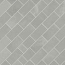 Sande Grey 12"x12" Polished Porcelain Mesh Mounted Mosaic Tile 2"x4" - MSI Collection