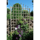 8-Foot Outdoor Garden Trellis in Mocha Brown Vinyl PVC
