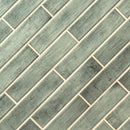 Stella Emerald 2"x10" Glossy Ceramic Wall Tile - MSI Collection angle view