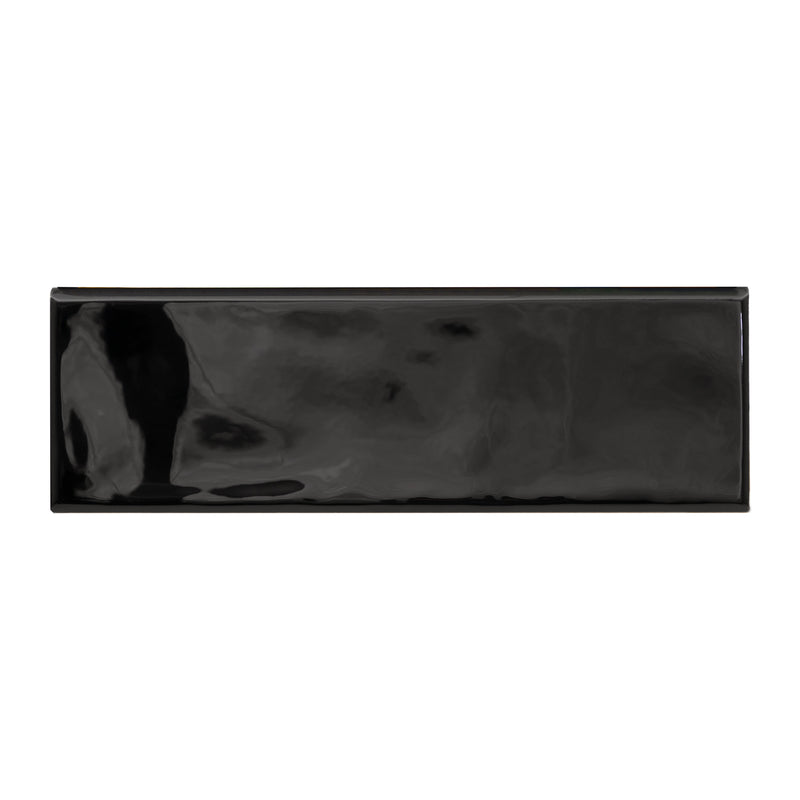 Urbano Ink Bullnose 4"x12" Glossy Ceramic Wall Tile - MSI Collection product shot tile view