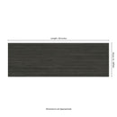 UrbanSlat Carbon 16"x48" Matte Ceramic Fluted Wood Look Wall Tile - MSI Collection measurement view