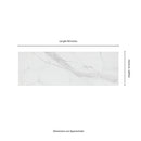 Urbanslat Marmi 16"x48" Satin Ceramic Wall Tile - MSI Collection measurement view