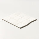 Tapered Ice white 12 1/2"x12" Honed & polished Marble Waterjet Decos Product shoot tile view 1