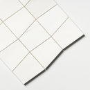 Tapered Ice white 12 1/2"x12" Honed & polished Marble Waterjet Decos Product shoot tile view 2