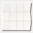 Tapered Ice white 12 1/2"x12" Honed & polished Marble Waterjet Decos Product shoot tile view 4