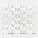 Ice white 13 3/16"x11" Polished Baby Picket Marble Mosaic Product shoot mosaic view