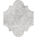 San Felipe Silver light Honed 8"x9 3/4" Marble Waterjet Decos Product shoot tile view
