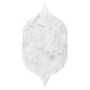 Gothic Arabesque White Carrara 4 7/8"x8 13/16" Honed Marble Waterjet Decos profile