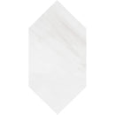 Large Picket Ice white 6"x12" Polished Marble Waterjet Decos Product shoot tile view