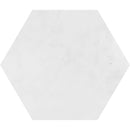 Hexagon Calacatta 5 25/32"x5" Honed Marble Waterjet Decos Tile product shot tile view