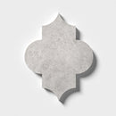 Silver light 6"x8 1/4" Honed Marble Waterjet Decos Product shoot tile view