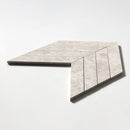 Silver light 13"x10" Honed Marble Waterjet Decos Product shoot tile view 1