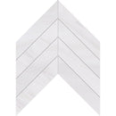 Chevron Ice white 13"x10" Polished Marble Waterjet Decos Product shoot tile view