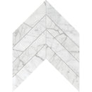 Keefer Mix C 13"x10" Polished Marble Waterjet Decos profile view