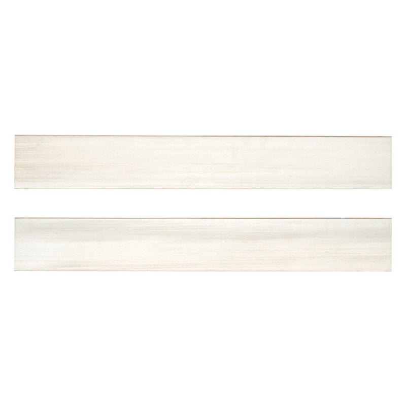 Water ColorBianco Bullnose 3.5"x24" Glazed Porcelain Wall Tile - MSI Collection product shot multi tile view
