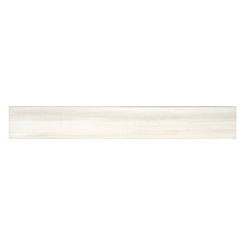 Water ColorBianco Bullnose 3.5"x24" Glazed Porcelain Wall Tile - MSI Collection product shot tile view