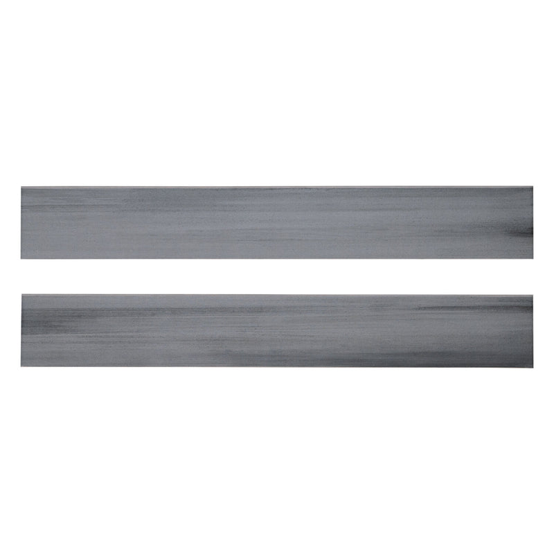 Water Color Graphite Bullnose 3.5"x24" Glazed Porcelain Wall Tile - MSI Collection Product shot multi tile view