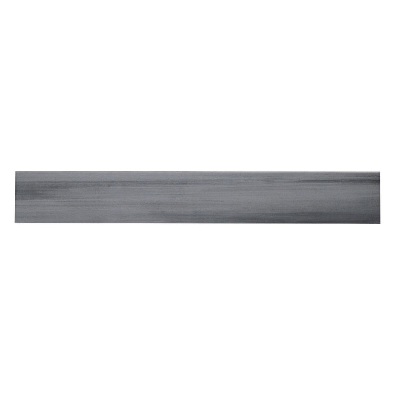 Water Color Graphite Bullnose 3.5"x24" Glazed Porcelain Wall Tile - MSI Collection Product shot tile view