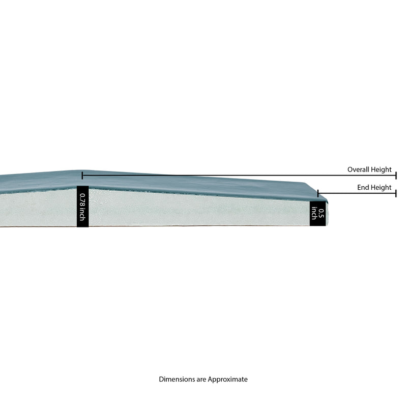 Convex Acqua 2"x10" Glossy Ceramic 3D Wall Tile - MSI Collection