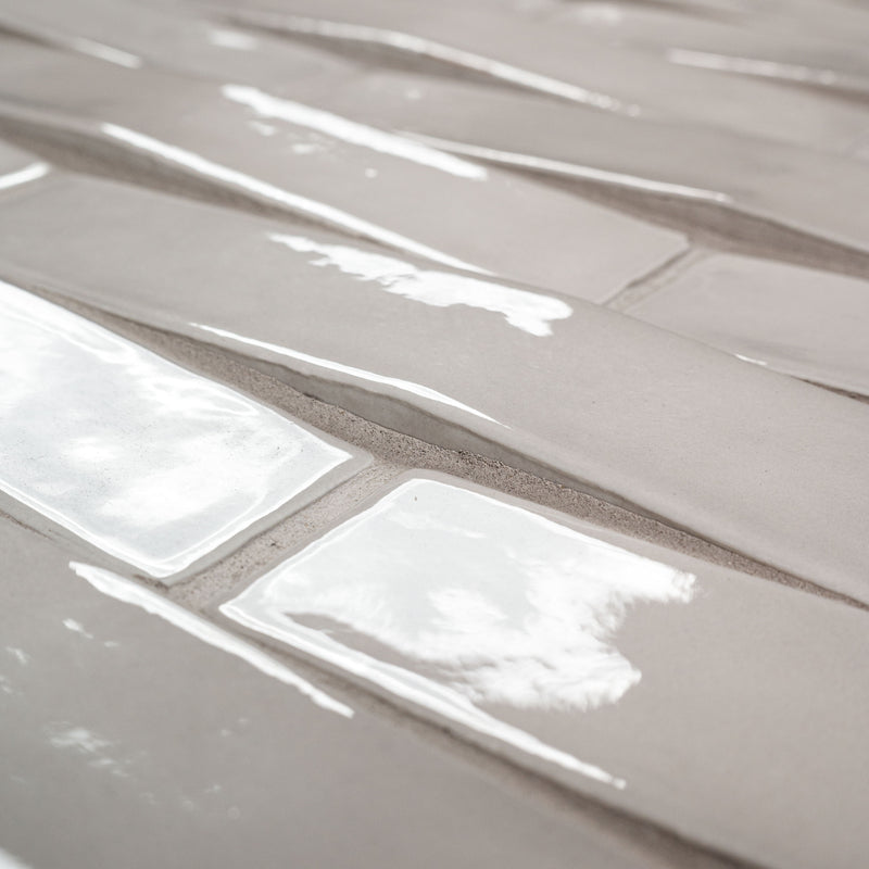 Convex Ash 2"x10" Glossy Ceramic 3D Wall Tile - MSI Collection