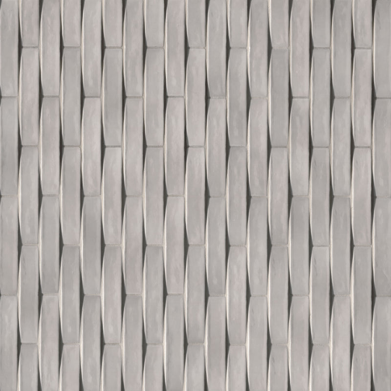 Convex Ash 2"x10" Glossy Ceramic 3D Wall Tile - MSI Collection