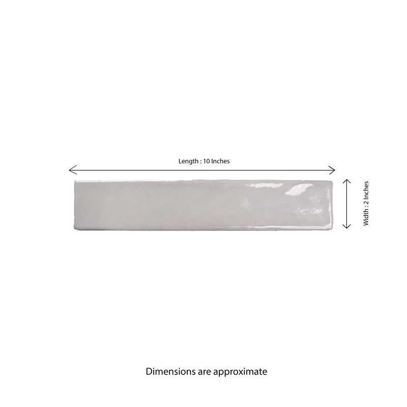 Convex Ash 2"x10" Glossy Ceramic 3D Wall Tile - MSI Collection