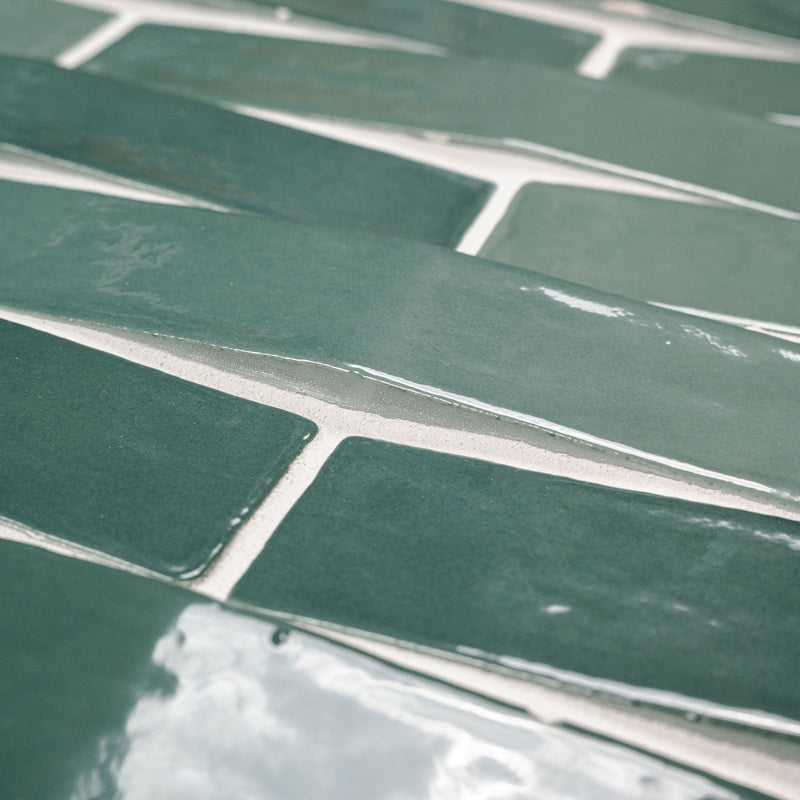 Convex Olive 2"x10" Glossy Ceramic 3D Wall Tile - MSI Collection