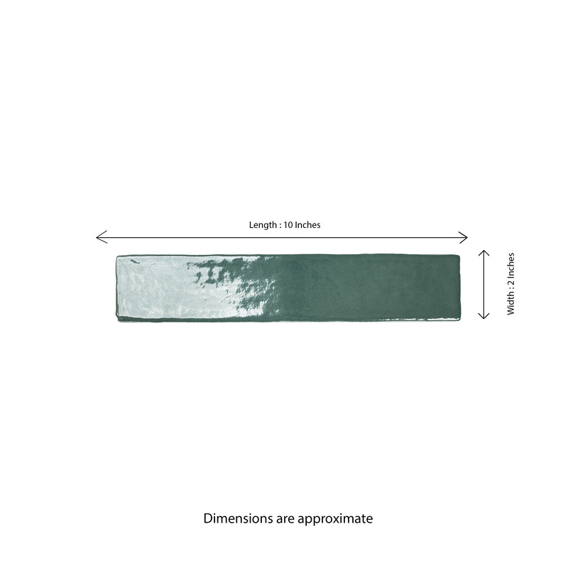 Convex Olive 2"x10" Glossy Ceramic 3D Wall Tile - MSI Collection