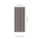 Folk Charcoal 7"x16" Satin Porcelain Fluted Wall Tile - MSI Collection
