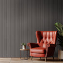 Folk Charcoal 7"x16" Satin Porcelain Fluted Wall Tile - MSI Collection