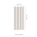 Folk Pearl 7"x16" Satin Porcelain Fluted Wall Tile - MSI Collection