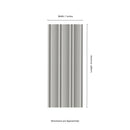 Folk Silver 7"x16" Satin Porcelain Fluted Wall Tile - MSI Collection