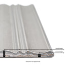 Folk Silver 7"x16" Satin Porcelain Fluted Wall Tile - MSI Collection