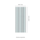 Folk Sky 7"x16" Satin Porcelain Fluted Wall Tile - MSI Collection